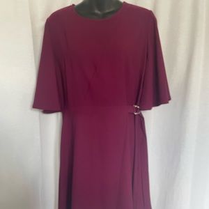 Dark Purple Short Flowy Dress